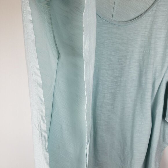 Fresh Produce Top Kaftan Style Pastel Blue Cotton Poncho Womens Size XS/S - Picture 4 of 6